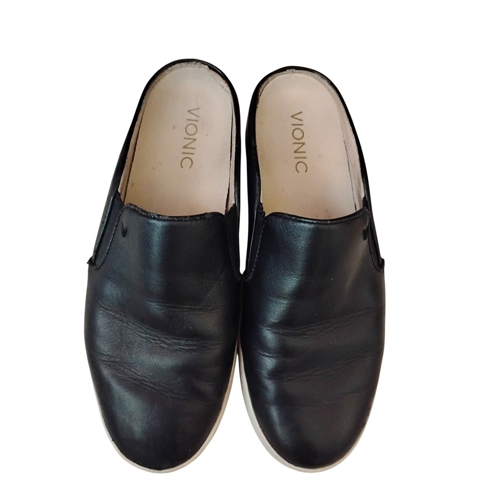 Vionic Splendid Dakota Mule Leather Slip On Shoes Size 7.5